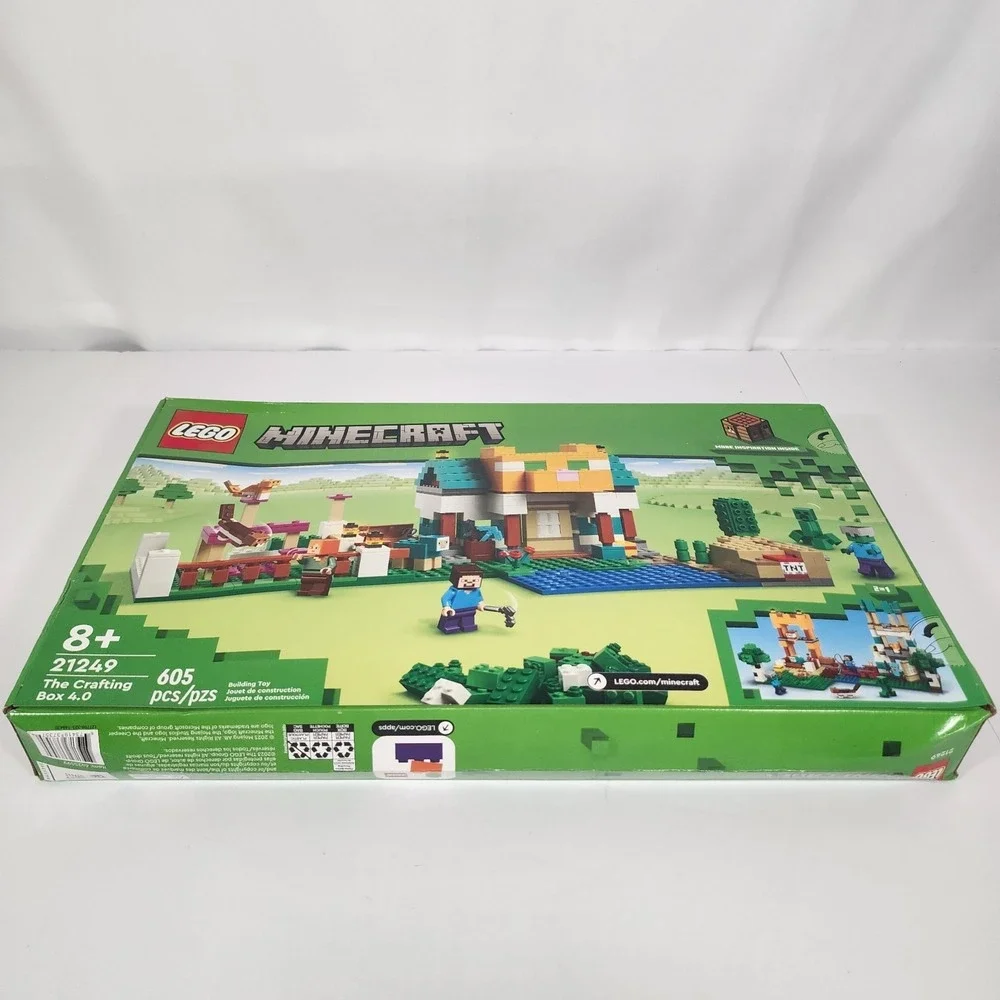 LEGO Minecraft 21249 The Crafting Box 4.0 605 Pc Set Factory Sealed